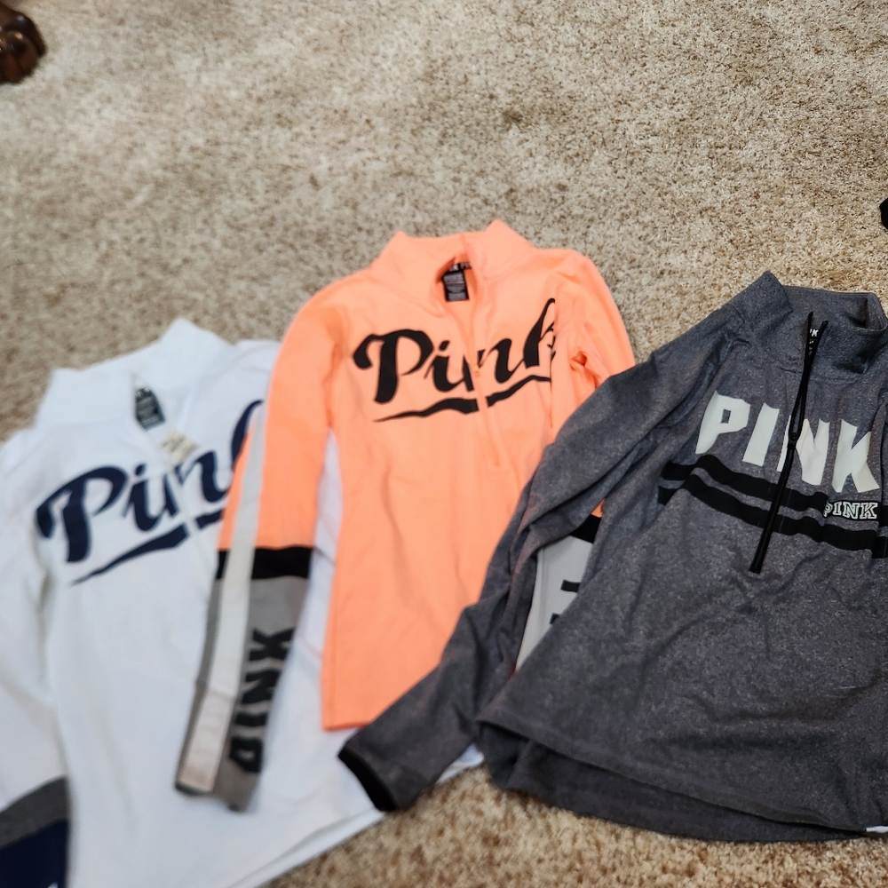 Victoria's secret PINK half zip pullover XS